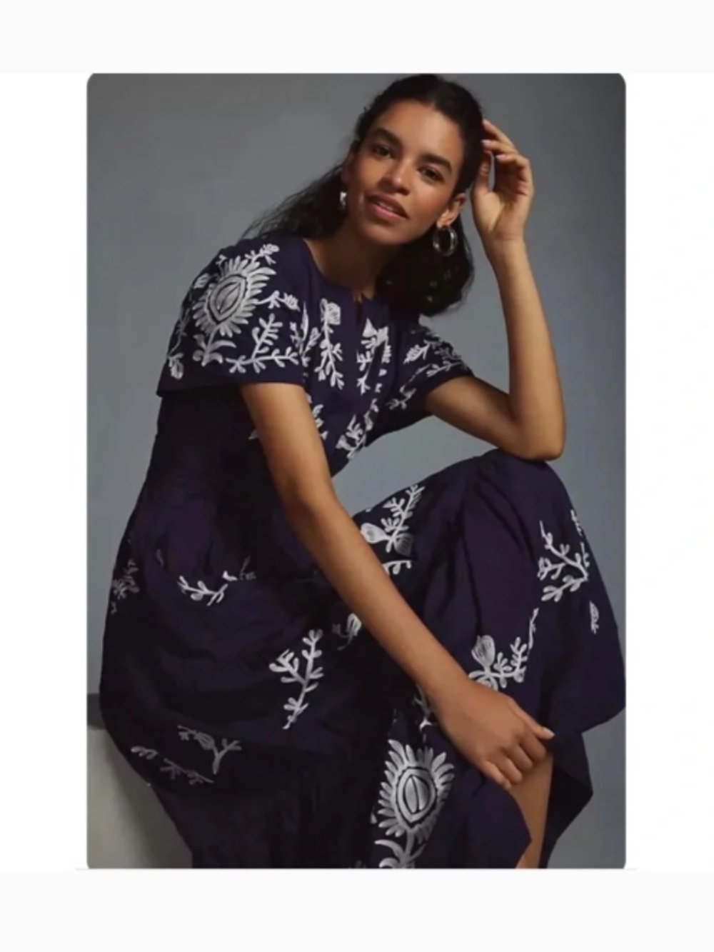 Anthropologie Somerset Maxi Dress Embroidered Edition S - Picture 2 of 10